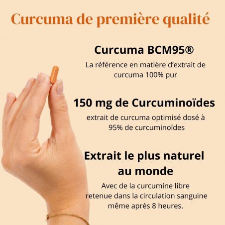 Curcuma BCM95® + Manganèse et Vitamine C - Cure 2 mois