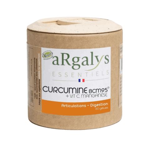 Curcuma BCM95® + Manganèse et Vitamine C - Cure 2 mois - Argalys