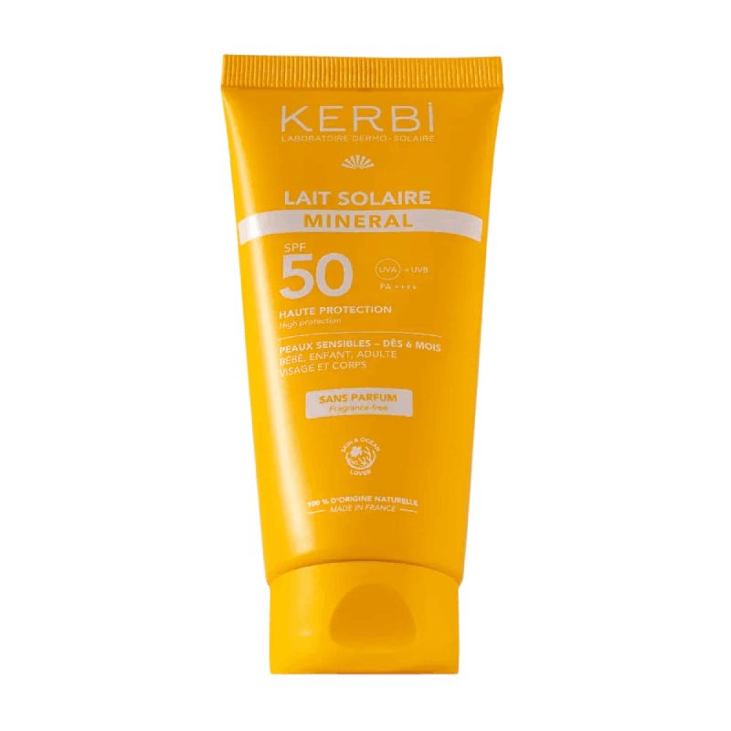 Lait solaire minéral SPF 50 – Sans parfum - 50g