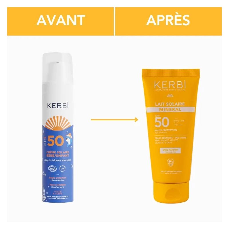 Lait solaire minéral SPF 50 – Sans parfum - 50g