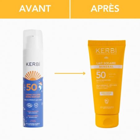 Lait solaire minéral SPF 50 – Sans parfum - 50g