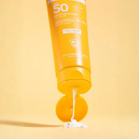 Lait solaire minéral KERBI SPF50 - Sans parfum - 50g
