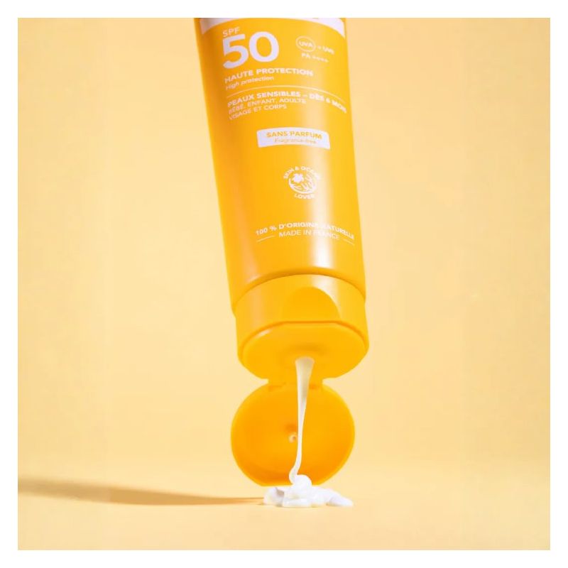 Lait solaire minéral SPF 50 - Sans parfum - 100g
