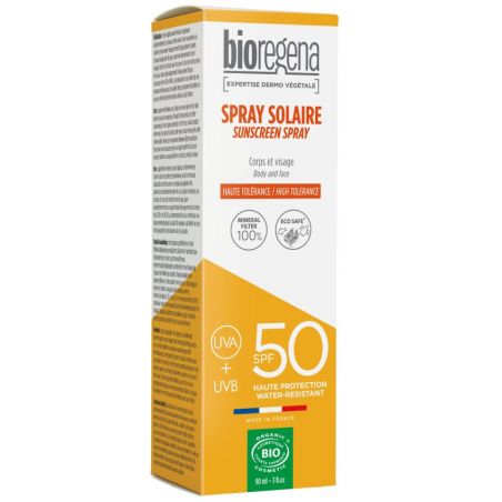 Spray Solaire SPF50 Filtre minéral BIO - Bioregena