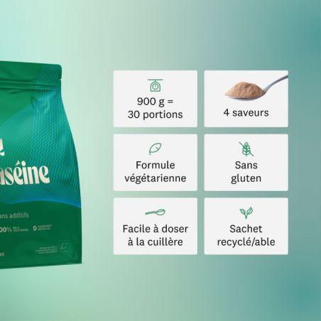 Isolat de Caséine BIO Micellaire - Cacao - 900 gr