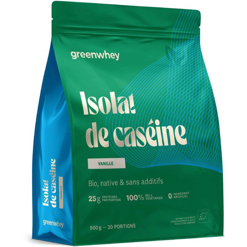 Isolat de Caséine BIO Micellaire - Vanille - Greenwhey