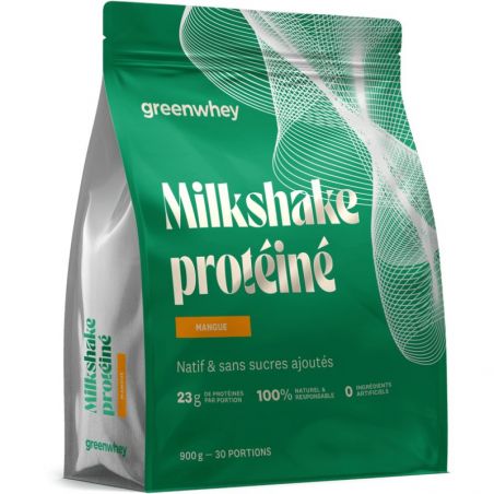 Milkshake protéiné - Mangue - 900 gr - Greenwhey