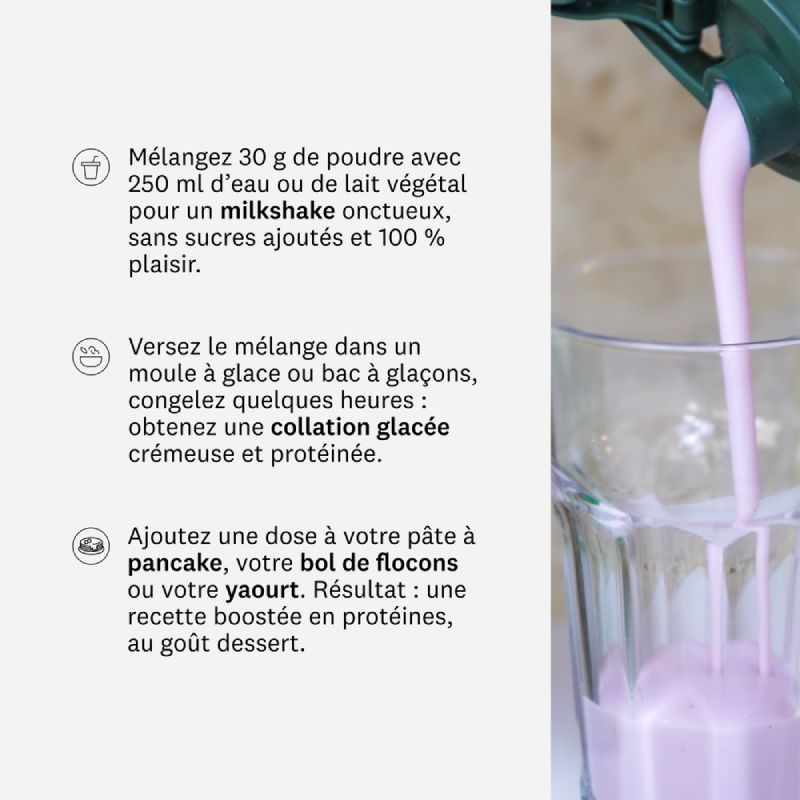 Milkshake protéiné Greenwhey : Préparation