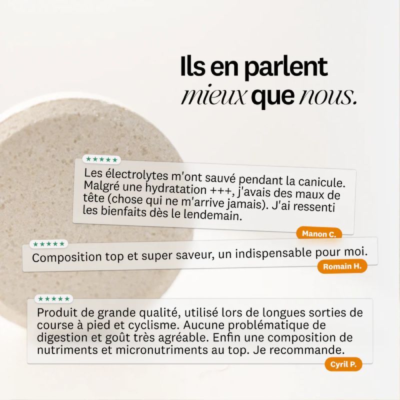 Électrolytes Greenwhey - avis clients
