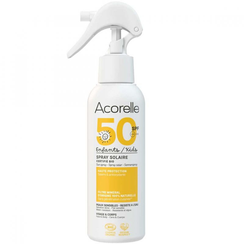 Spray Solaire KIDS Enfants SPF50 BIO - ACORELLE