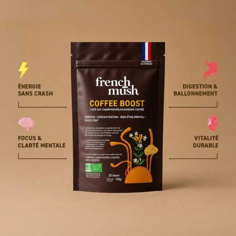 Coffee Boost - Café au Champignons - 20 doses
