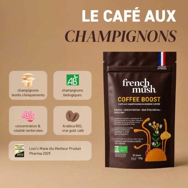 Coffee Boost - Café au Champignons - 20 doses