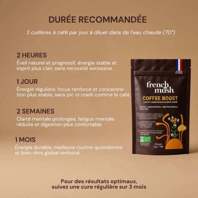 Coffee Boost - Café au Champignons - 20 doses