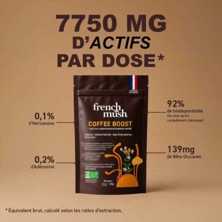 Coffee Boost - Café au Champignons - 20 doses