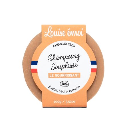 Shampoing solide bio Le Nourrissant - Cheveux sec - Louise Émoi