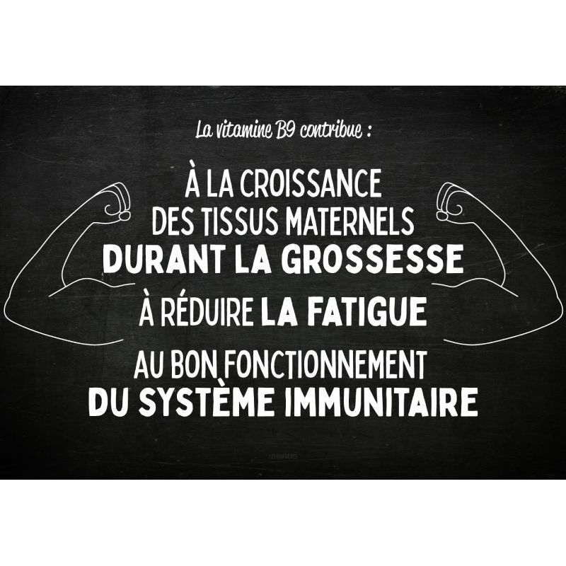 Acide Folique goût Vanille - Vitamine B9 - 120 comprimés à croquer