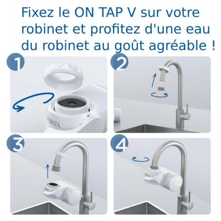 Filtre robinet BRITA ON TAP V - installation