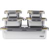 Set Batch Cooking PIKA - 5 Boîtes Alimentaires en Inox 650ml, 1300ml & 5000ml