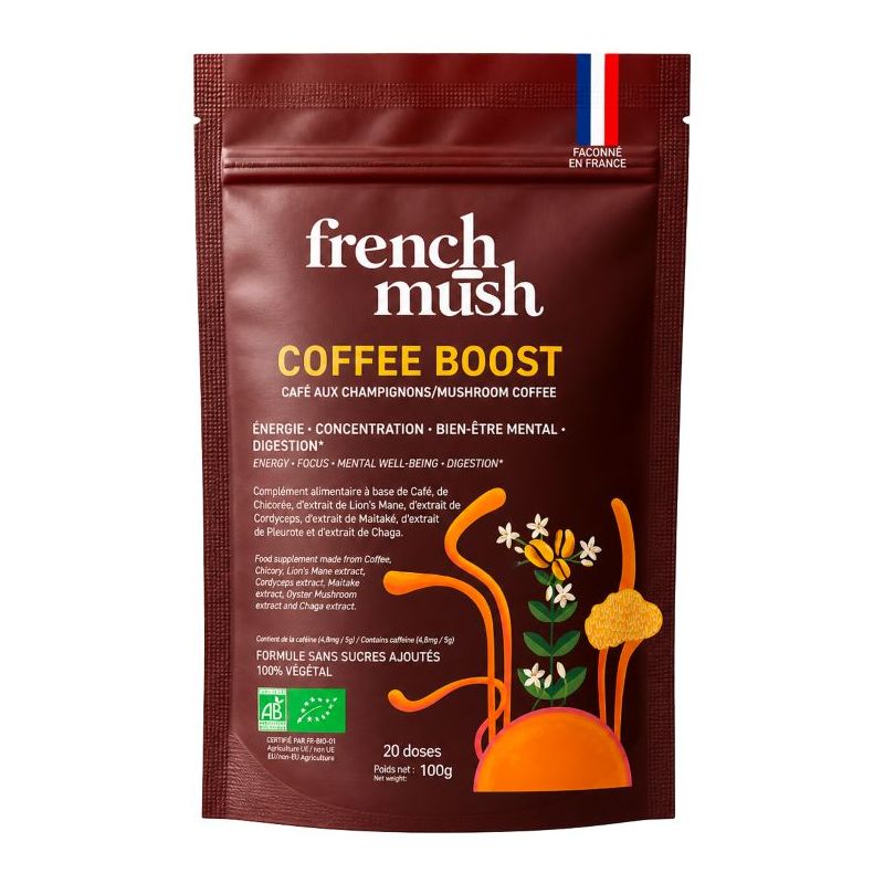 Coffee Boost FRENCH MUSH - Café au Champignons - 20 doses