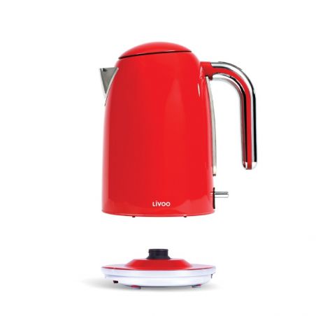 Bouilloire rétro 1,7L Rouge - 2200W