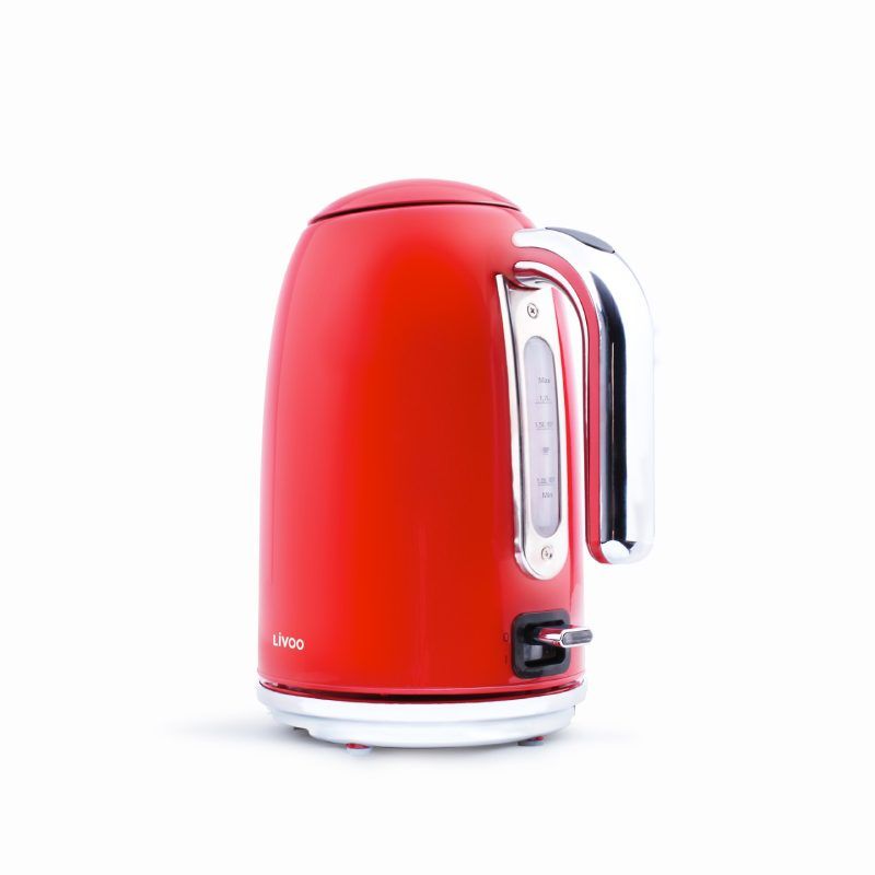 Bouilloire rétro 1,7L Rouge - 2200W