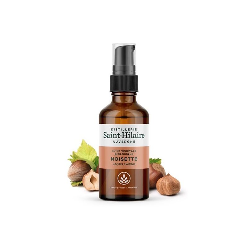 Huile végétale Noisette Bio - Saint Hilaire - 50 ml