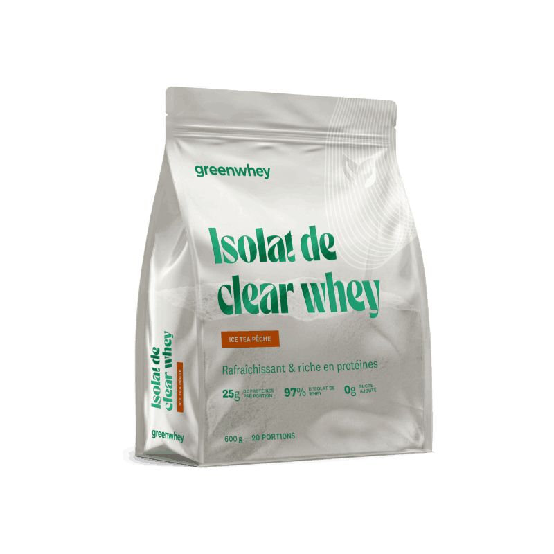 Isolat de Clear Whey - Ice Tea Pêche - 600 gr