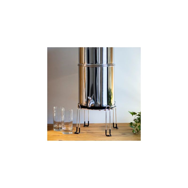 Support inox Ø20 cm pour filtre à gravité - Pure Filters Voyager, Travel Berkey, British Berkefeld 6L