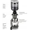 Vue éclatée système extraction Hurom H320N