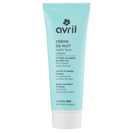 Crème de nuit bio Avril Peaux normales à mixtes - 50ml - Avril