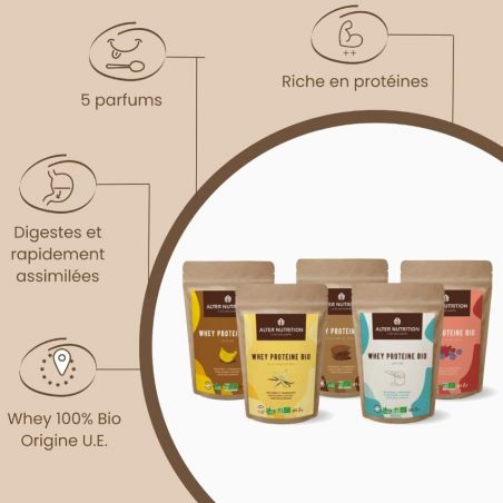 Whey bio - Protéine fabriquée en France - Alter Nutrition