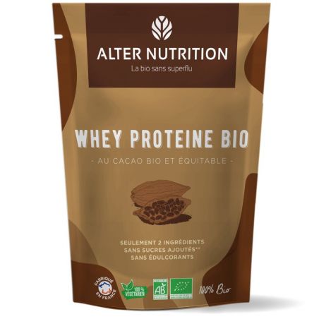 Protéine Whey Bio - Cacao - 200 gr - Alter Nutrition - Alter Nutrition