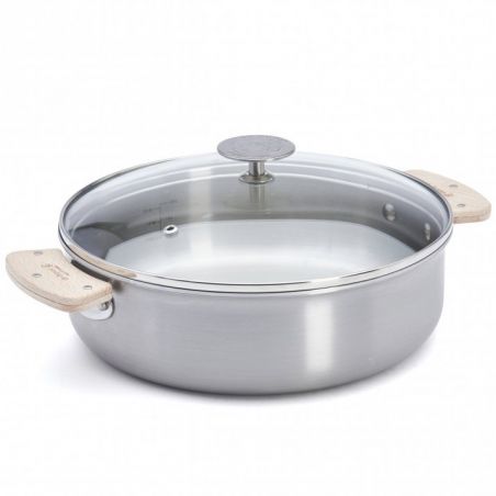 Sauteuse droite inox amovible ALCHIMY LOQY Ø24cm De Buyer