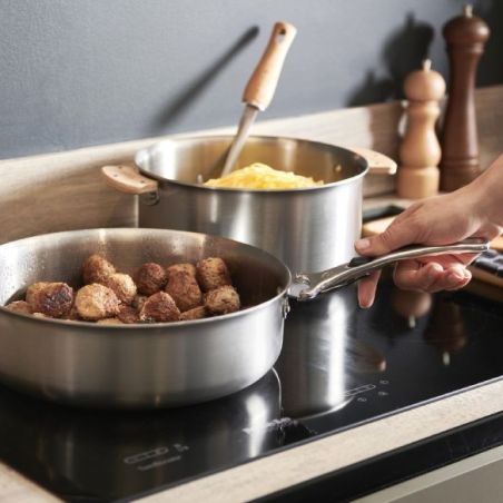 Sauteuse droite inox amovible ALCHIMY LOQY Ø28cm De Buyer