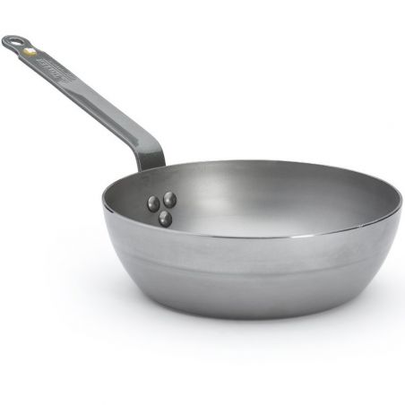 Sauteuse paysanne en acier MINERAL B Ø24cm De Buyer