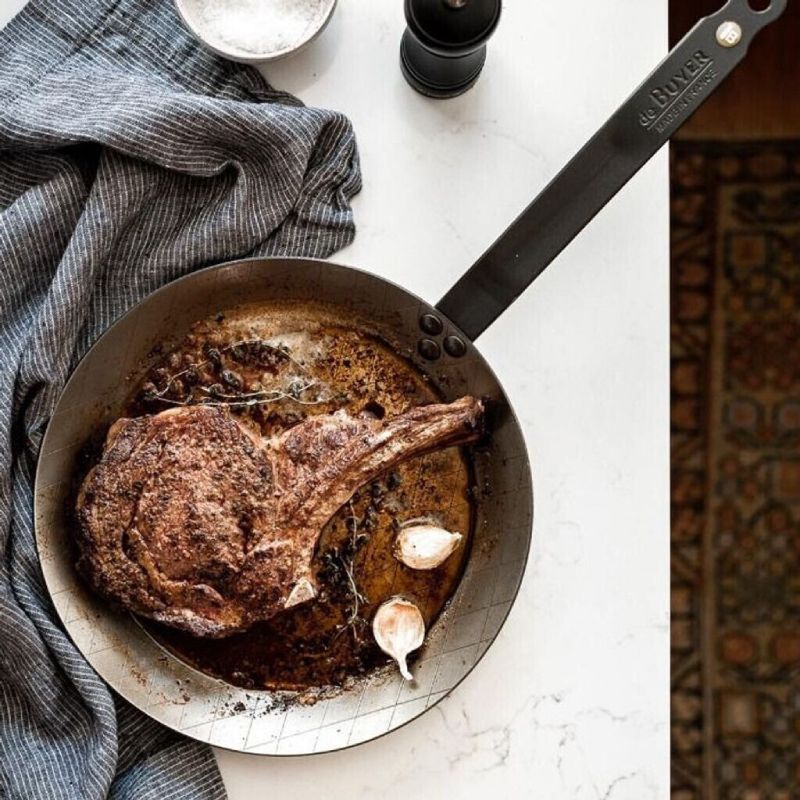 Poêle à steak en acier MINERAL B Ø24cm De Buyer