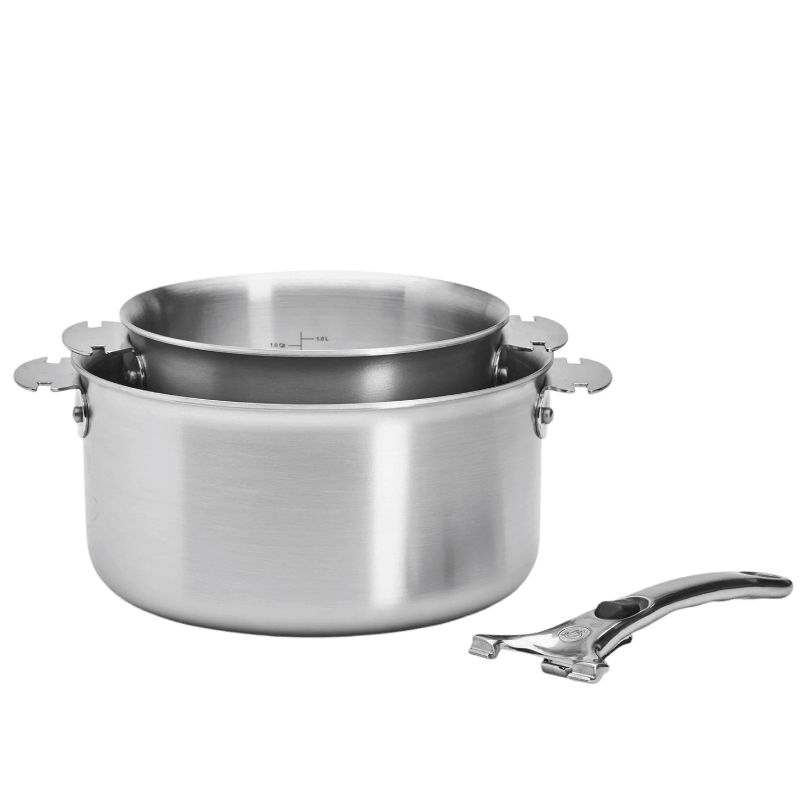 Batterie de 3 pièces inox ALCHIMY LOQY De Buyer