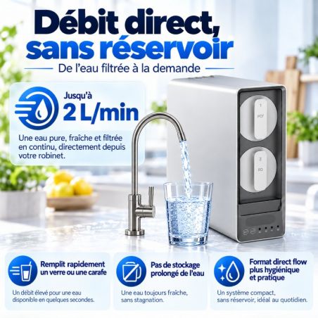 Osmoseur Canature UX6 à débit direct sans réservoir