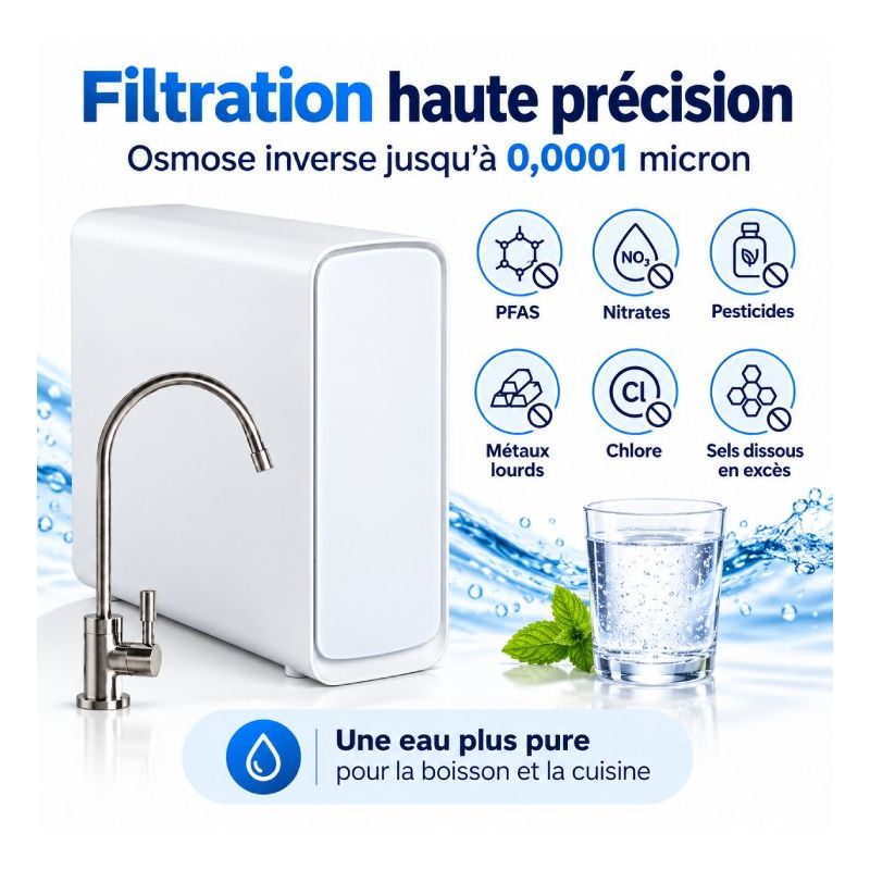 Osmoseur Canature UX7 à débit direct - Technologie osmose inverse