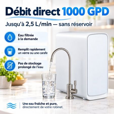 Osmoseur Canature UX7 à débit direct - 1000 GPD - 150L/H