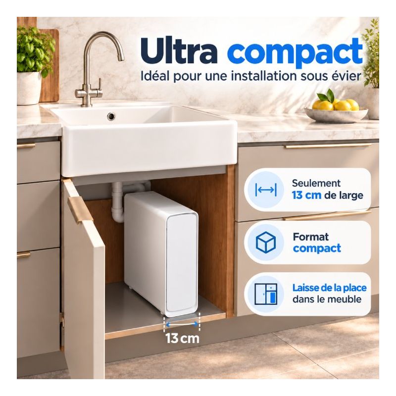Osmoseur Canature UX7 compact sous évier