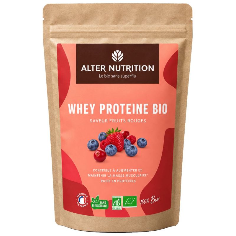 Protéine Whey Bio - Fruits Rouges - 1 kg