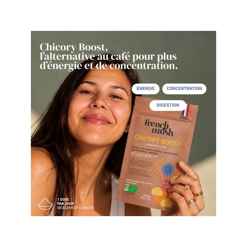 Boost - Boisson alternative au café - Chicorée, Guarana & Champignons - 20 doses