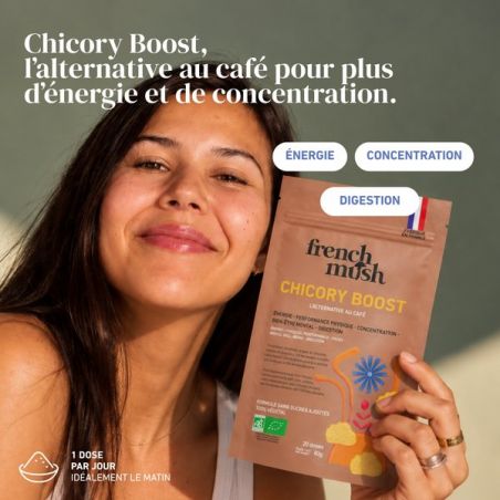 Boost - Boisson alternative au café - Chicorée, Guarana & Champignons - 20 doses