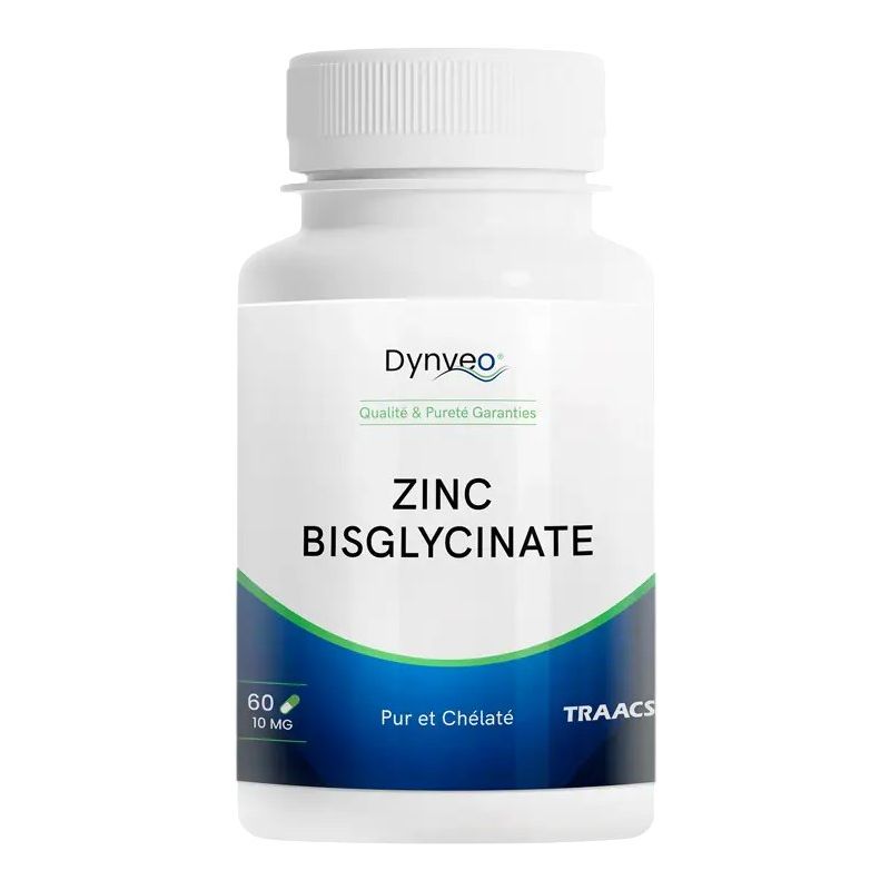 Zinc bisglycinate chélaté TRAACS® - 60 gélules - Dynveo