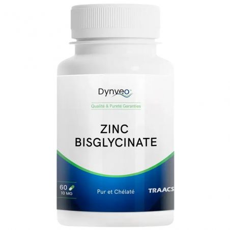 Zinc bisglycinate chélaté TRAACS® - 60 gélules - Dynveo - Dynveo