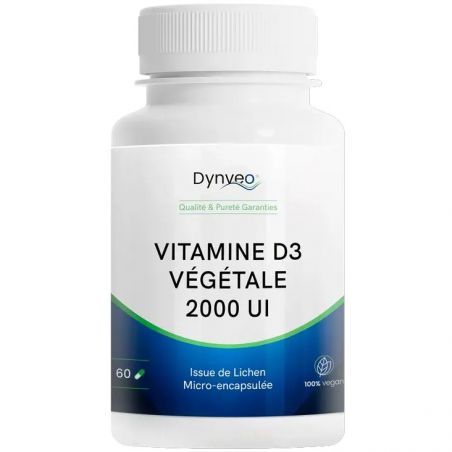 Vitamine D3 végétale - 2000 UI - 60 gélules - Dynveo - Dynveo