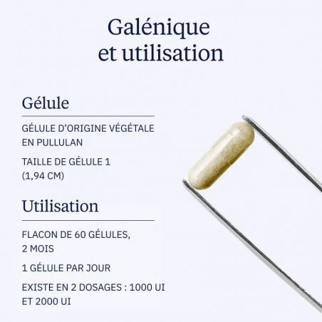 Galénique Vitamine D3 végétale Dynveo