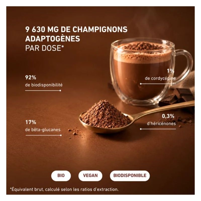 Cacao Boost - boisson au Champignons - 20 doses