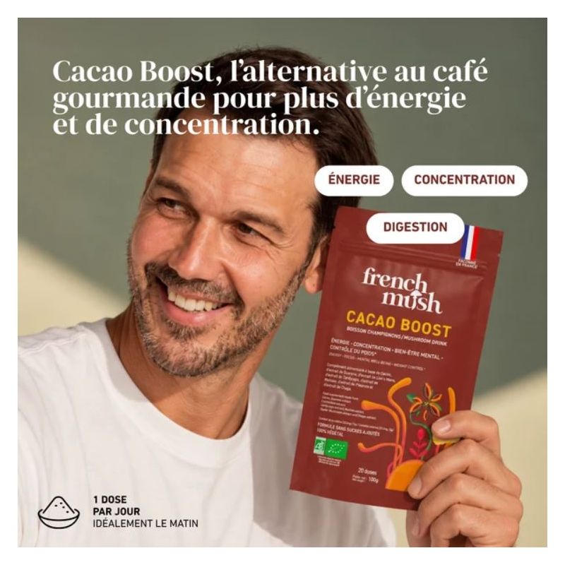 Cacao Boost - boisson au Champignons - 20 doses